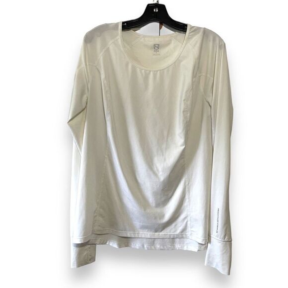 Noble Outfitters Women's Noble Equestrian Mariah Long Sleeve Crew Top White XL - Picture 1 of 8